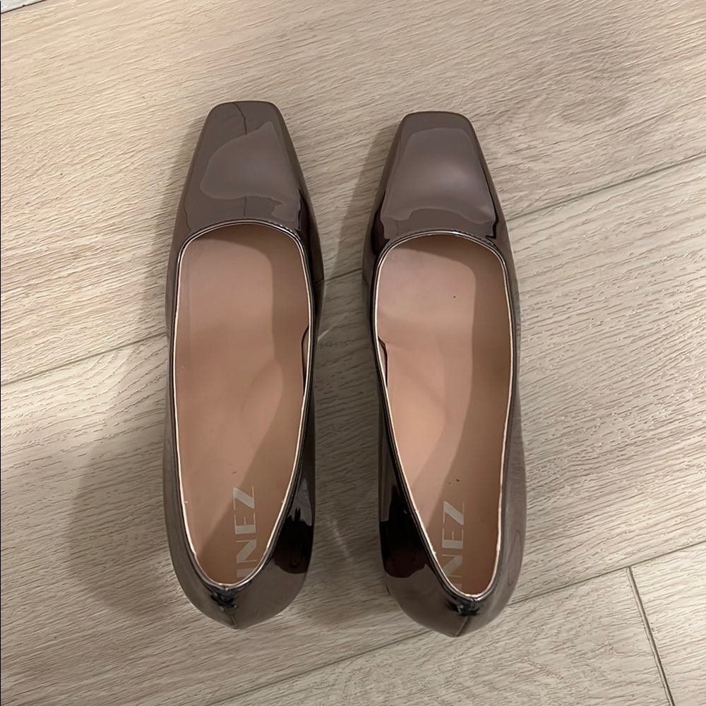 Women's Brown Square-Toe Flats
